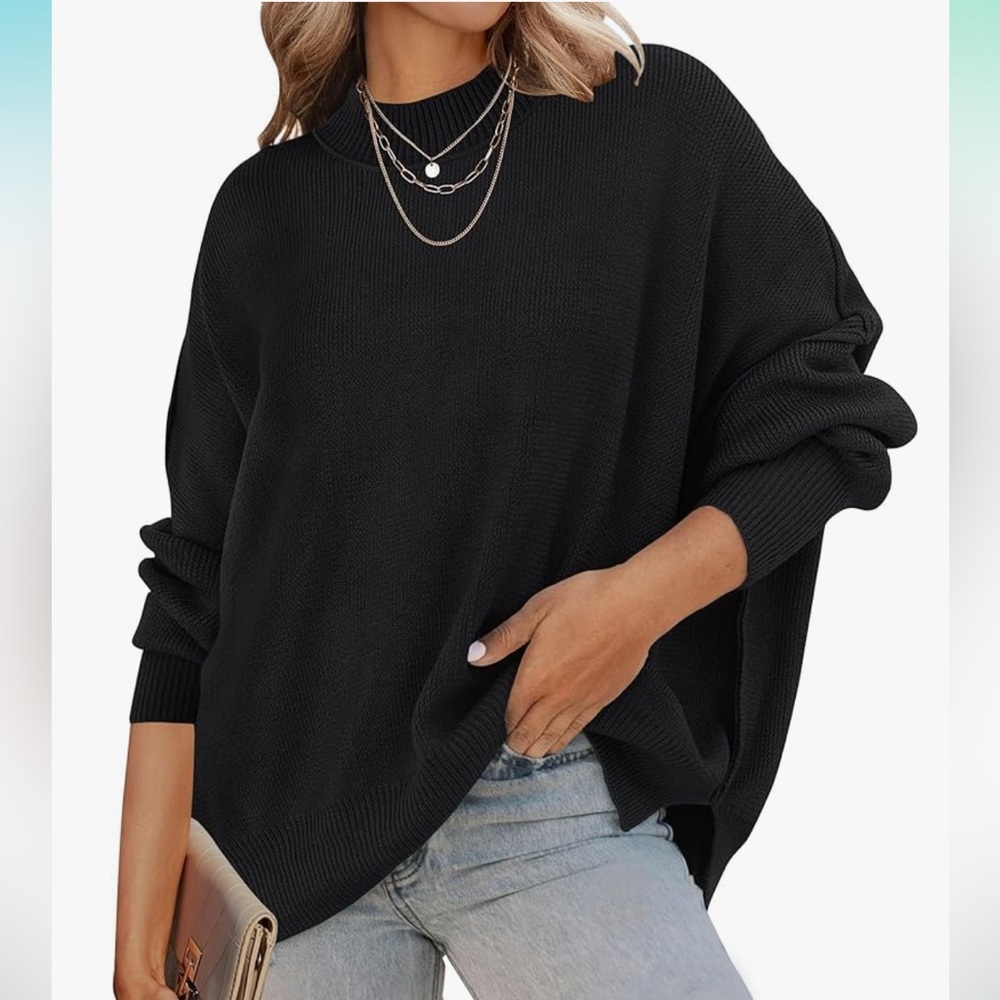 Chic Black Knit Sweater